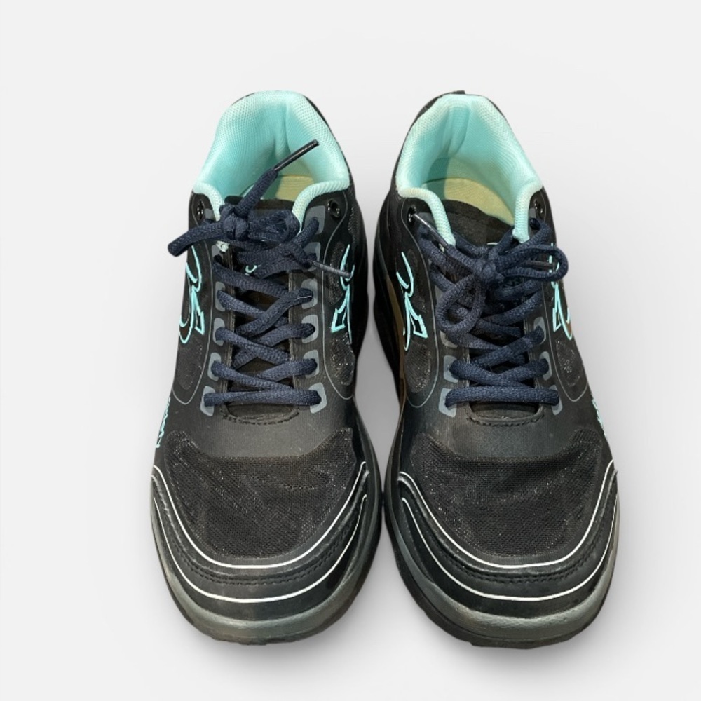 Gdefy Black and Teal Mighty Walk Orthopedic Athletic Sneakers Size 8.5 - Picture 2 of 8